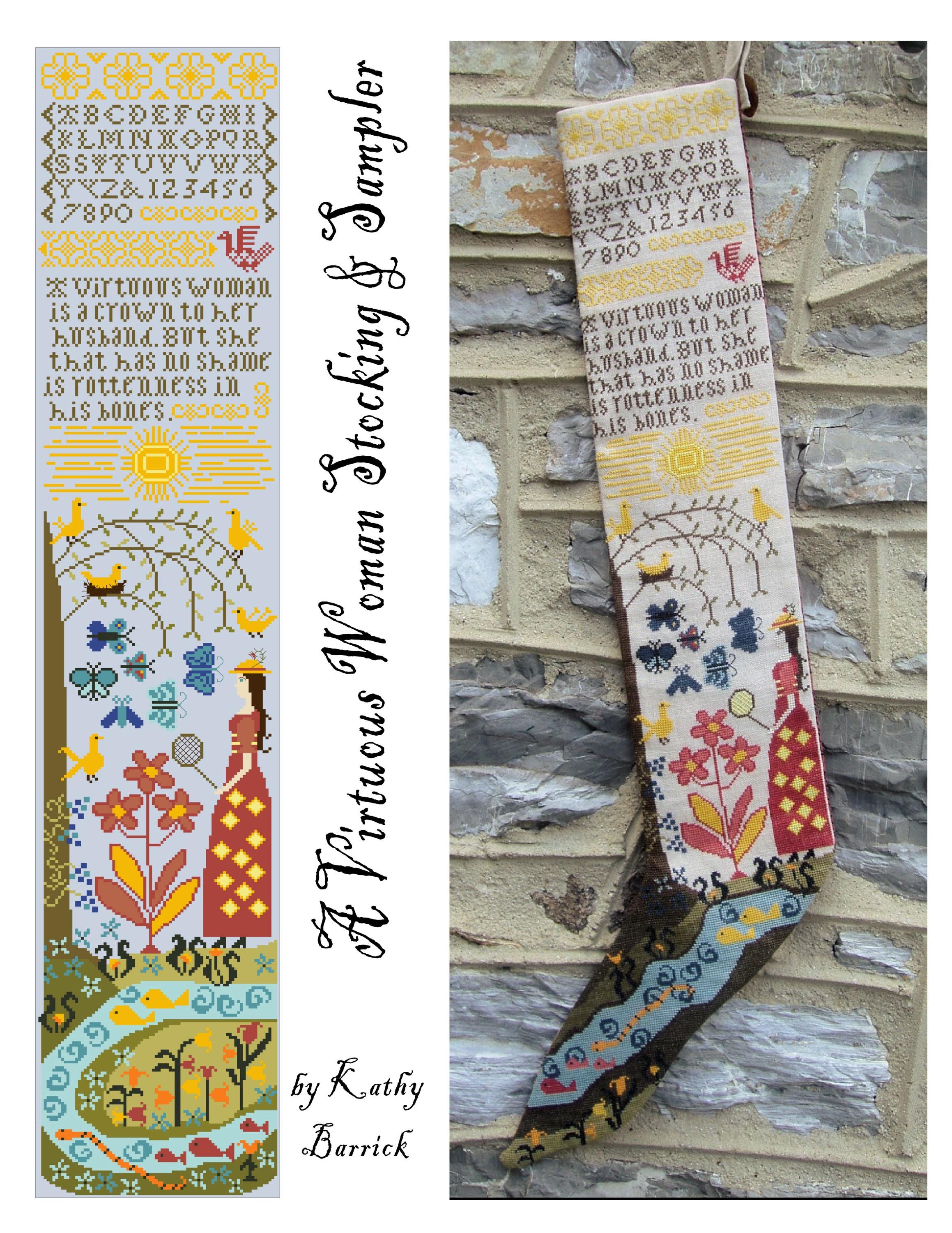 Virtuous Woman Stocking & Sampler
