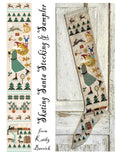 Skating Santa Stocking & Sampler